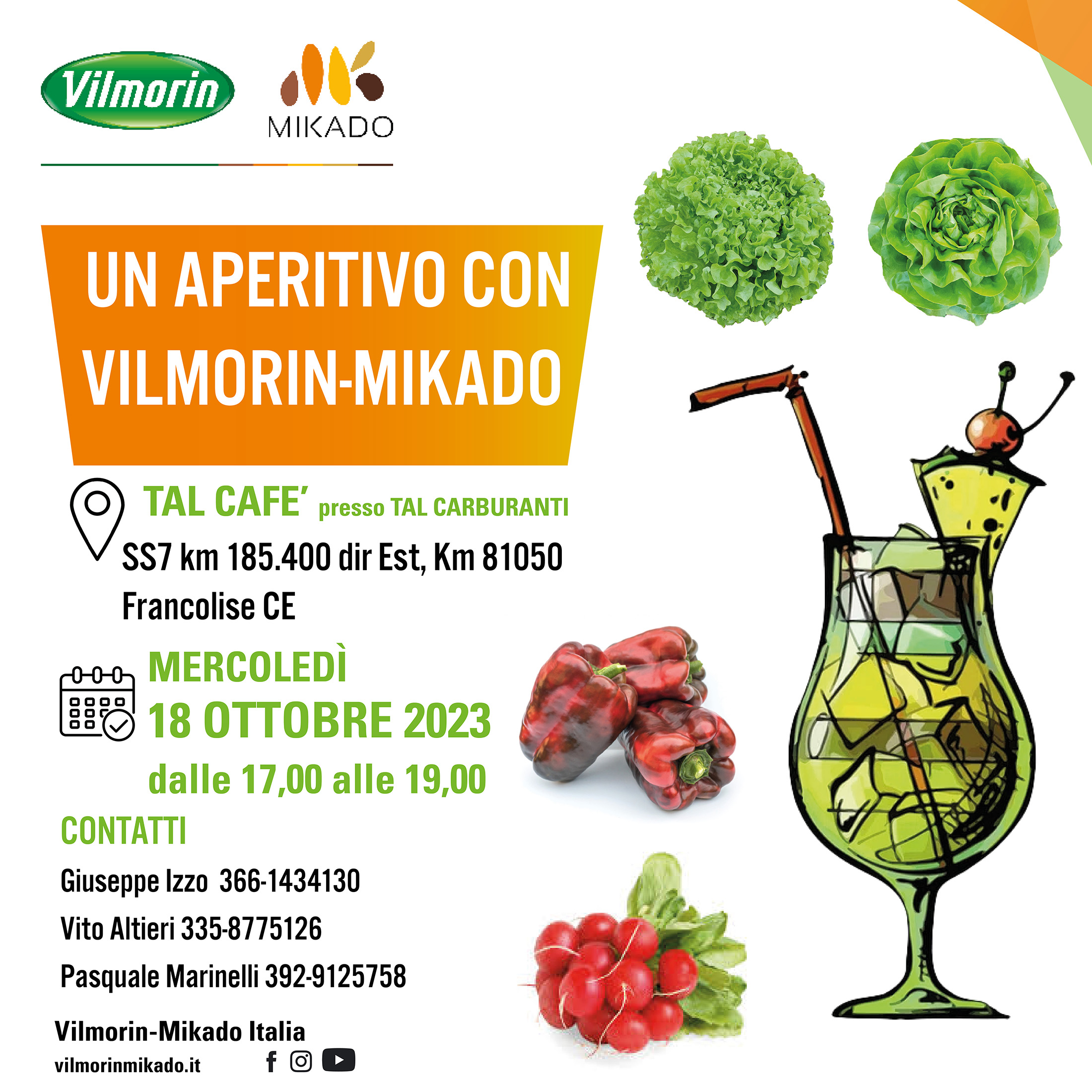 UN APERITIVO CON VILMORIN-MIKADO A FRANCOLISE (CE)